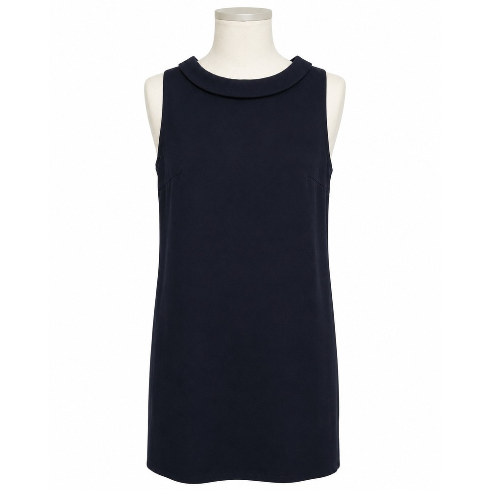 Talbots Women's 3X Navy Blue Sleeveless Sheath Dress NWT Plus Size Career